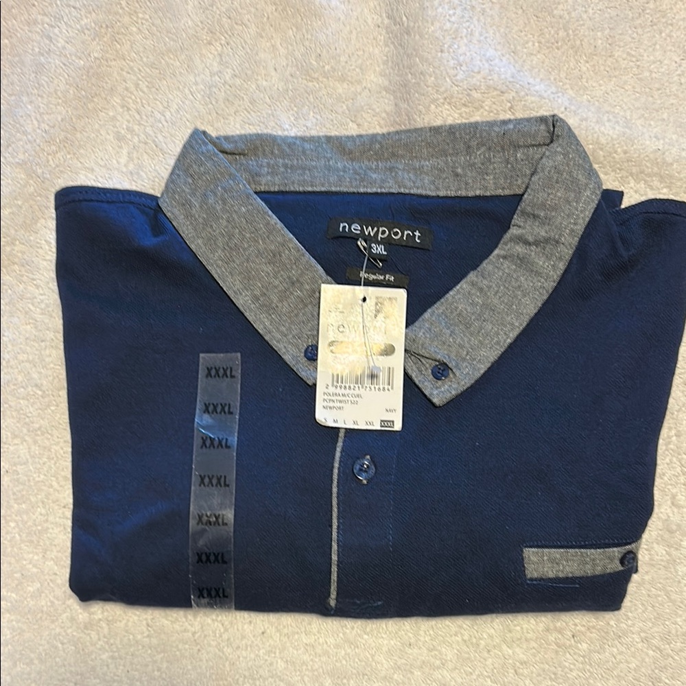Newport Blue Casual Button Down Shirt